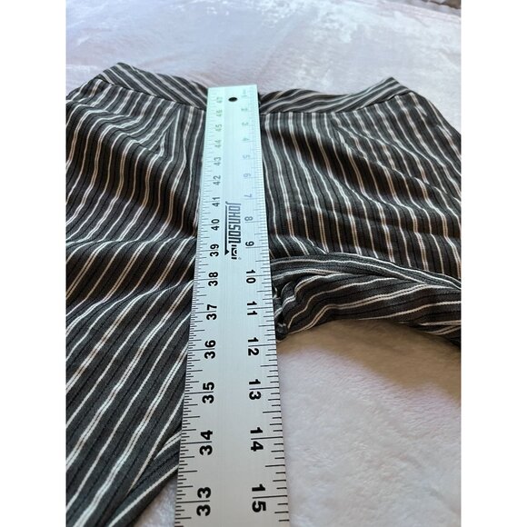 Pinkyotto Womens Striped High-Waisted Ankle Pants Size Small Black/White Casual - Picture 7 of 10
